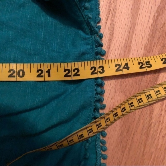 No Boundaries Halter Boho Top Medium Blue - Picture 9 of 9